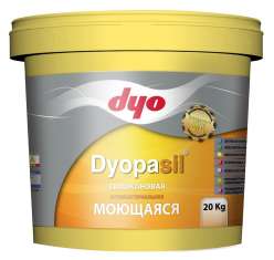 Краска интерьерная силиконовая антибактериальная моющаяся Dyopasil DYO 20кг