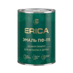 Эмаль ERICA ПФ-115 ярко-зеленая 0,8кг