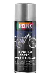 Краска аэрозоль акриловая светоотражающая DECORIX прозрачная 520мл
