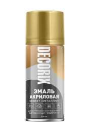 Краска аэрозольная акриловая Decorix металлик золото 210мл