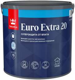Краска Tikkurila Euro Extra 20 белая База А 2,7л 