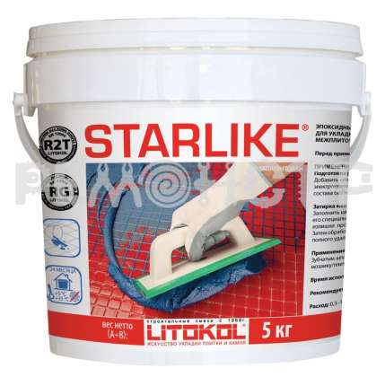 Двухкомпонентный кислотостойкий состав на эпоксидной основе STARLIKE 2,5кг