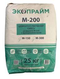 Цементно-Песчаная смесь ЦПС М300 Экопрайм 25кг