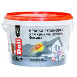 Краска резиновая DALI Рогнеда зеленая 3кг
