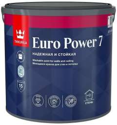 Краска Tikkurila Euro Power 7 белая База А 2,7л
